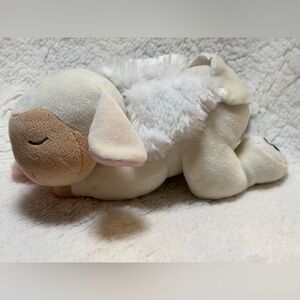 Baby Ganz Lovey Security Plush Lamb Sheep Wings Angel Cream Tan White *No Music*